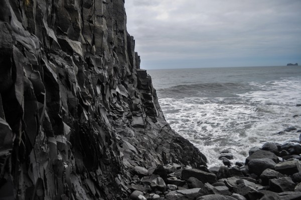 The unusual texture of basalt at Reynisfjara