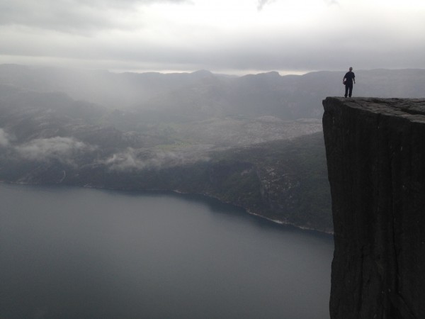 It's hard to appreciate just how high and how sheer this 2,000 foot cliff face really is.