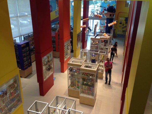 The PEZ Visitor Center and Shop from the Mezzanine Level