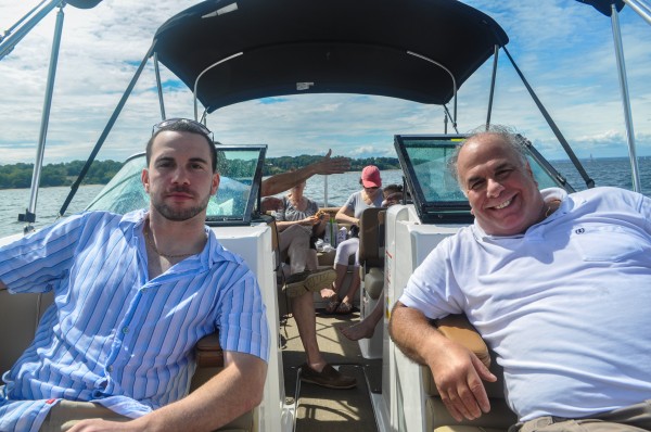 Mike & Ron on the Boat