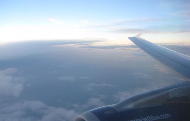 View from JetBlue flying over Florida