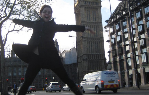 Jumping in front of big ben London