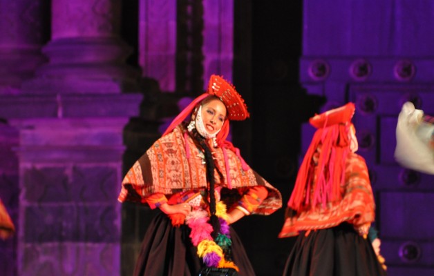 Peruvian Dancers Plaza de Armas, Cusco Peru