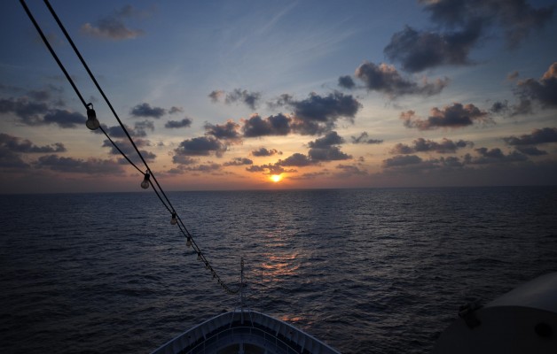 view of Indian ocean from Silver Wind SilverSea Cruise