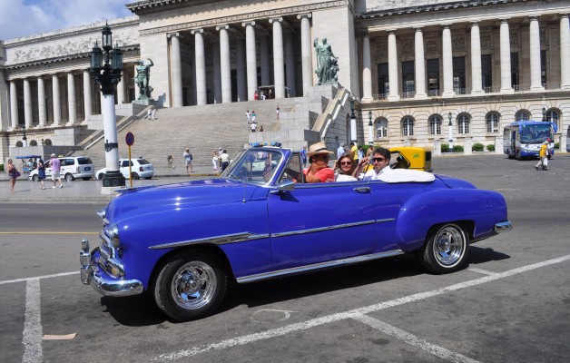 Old American Car in Havana Cuba