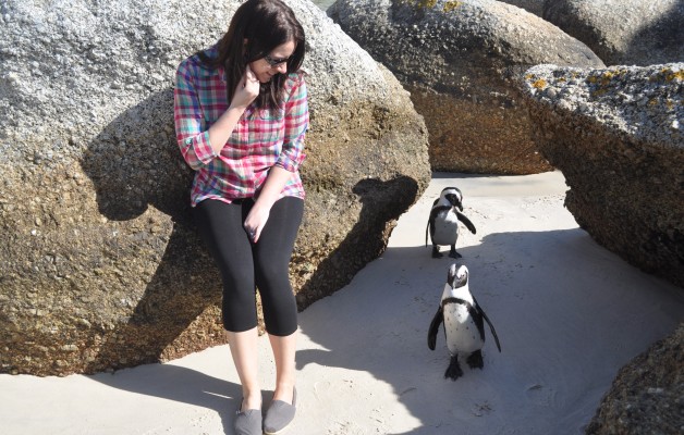 Chandra with African Penguins Boulders South Africa