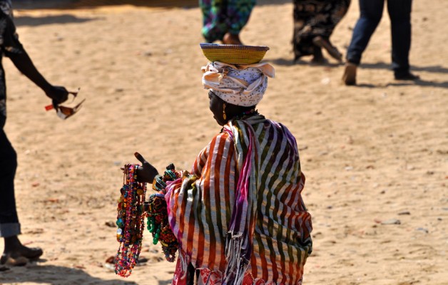 Woman Selling Necklaces on Goree Island