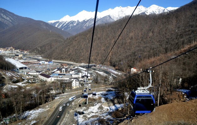 The best way to get around Sochi's Mountain Cluster is by scenic cablecar.