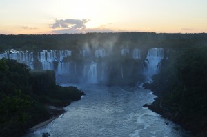 Iguazu Sunset from Brazil Hotel das Cataratas