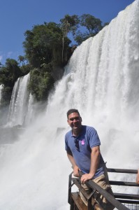 Dave with Iguazu Falls argentina