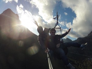 Sunlight Go Pro Paraglide Lions Head Cape Town South Africa