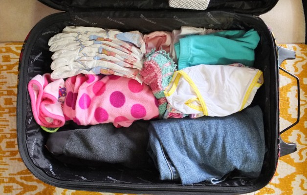Extra clothes should be in the carry-on, just in case