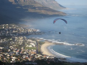 Paraglider cape town south africa
