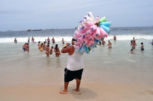Copacabana Beach Cotton Candy Man rio de janeiro