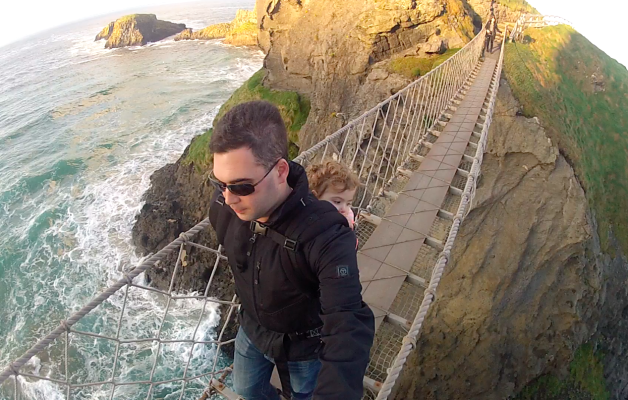 Dave and Samara Cross Carrick-a-Rede Rope Bridge